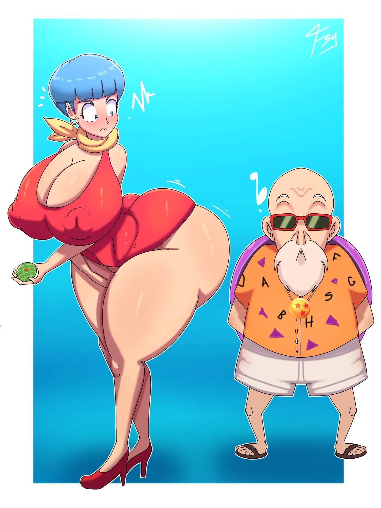 Bulma x Roshi page 10 full