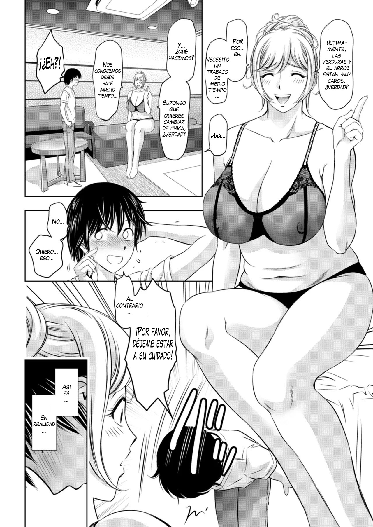 Jukujo Fuuzoku ni Ittara Shinyuu no Hahaoya ga Detekita Kudan 1-2｜Fui a un Burdel de MILF'S y Encontré a la Madre de Mi Mejor Amigo 1-2 page 2 full