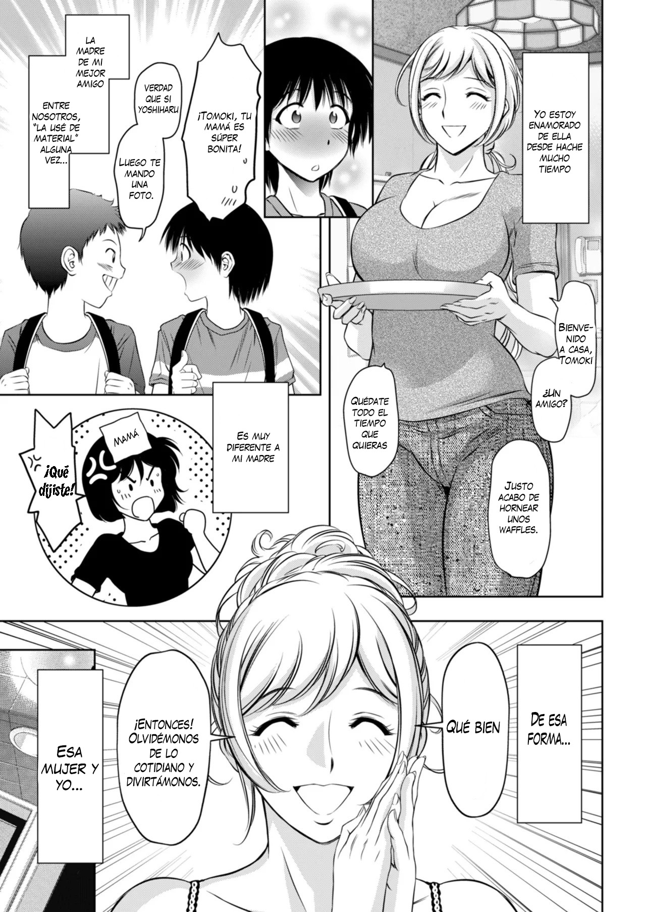 Jukujo Fuuzoku ni Ittara Shinyuu no Hahaoya ga Detekita Kudan 1-2｜Fui a un Burdel de MILF'S y Encontré a la Madre de Mi Mejor Amigo 1-2 page 3 full
