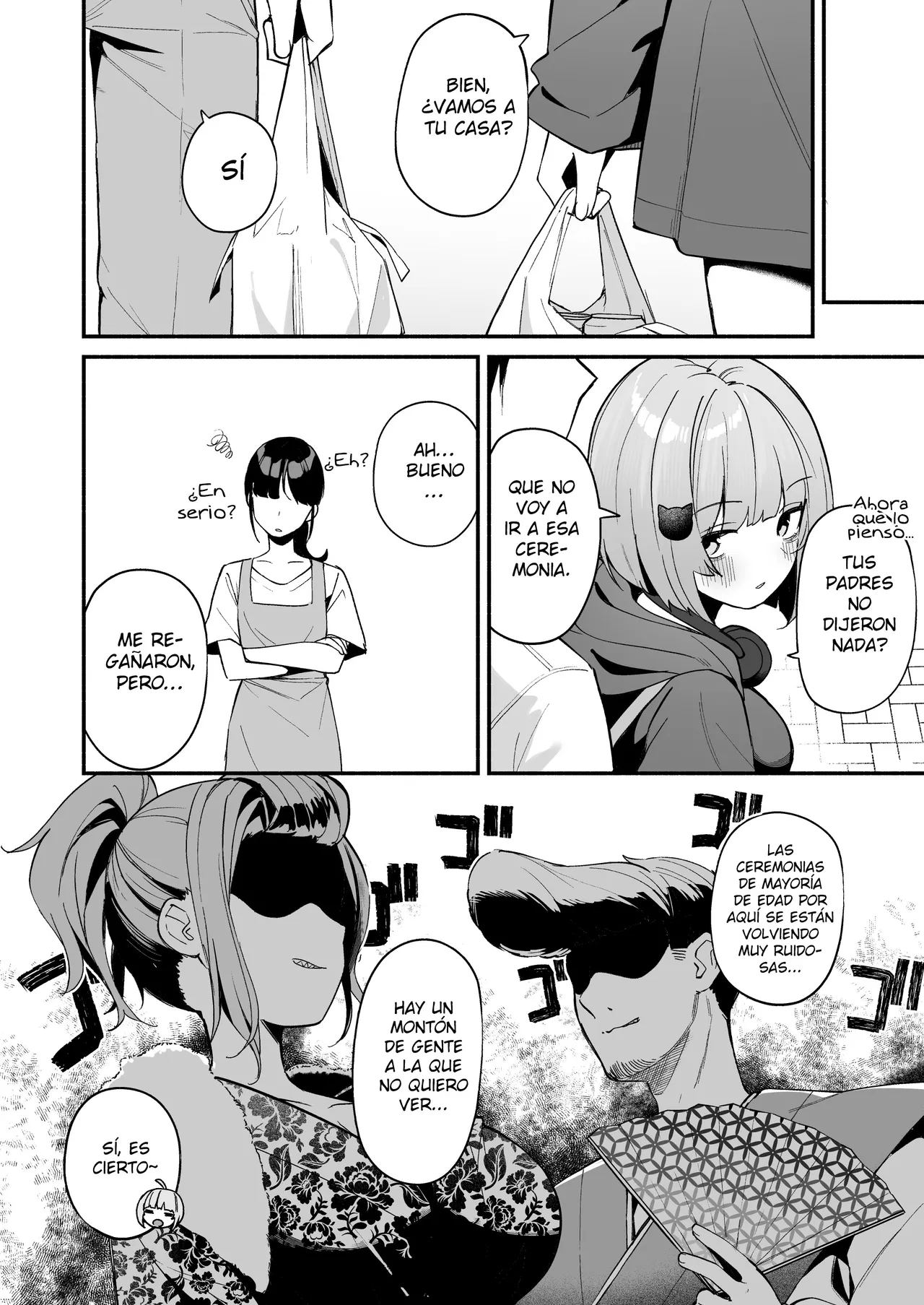 InCha Onna Tomodachi to Issho ni Seijinshiki Sabotte Yarimakuri page 4 full