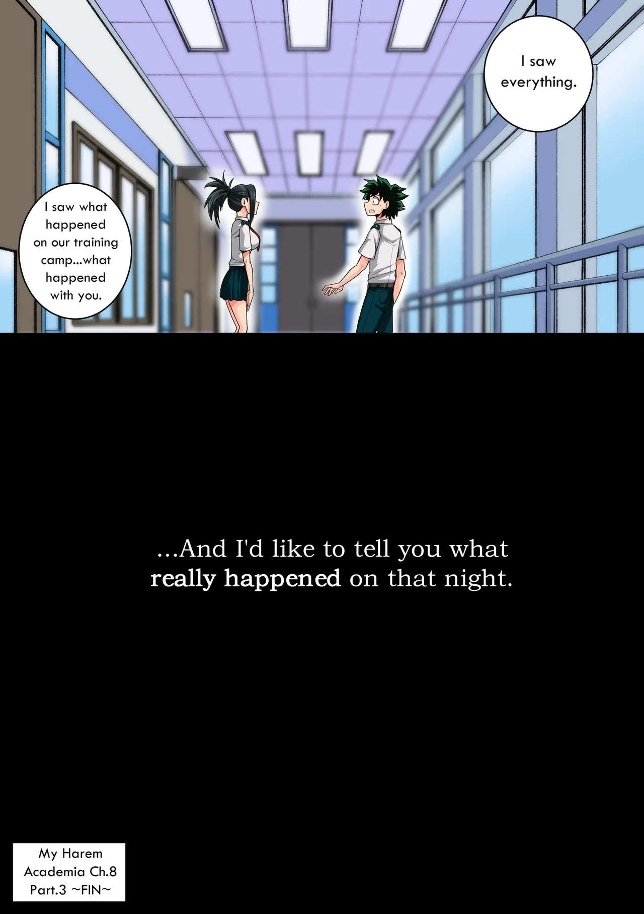 My Harem Academia Chapter 8 Part 3 Breaking into a broken heart page 1 full