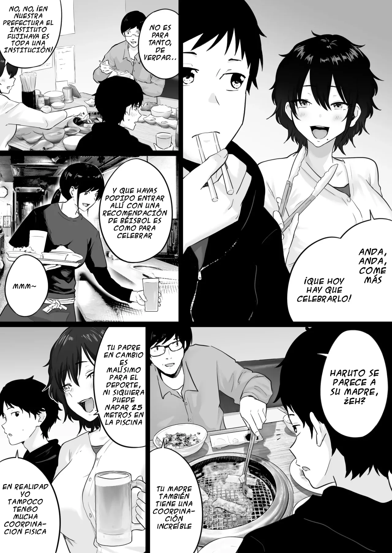 La noche que vi a mi amada madre tener sexo con el entrenador de béisbol que odio toda la noche |  Daikirai na Yakyuubu Kantoku to Daisuki na Kaa-san no Sex wo Hitobanjuu Mita Yoru page 4 full