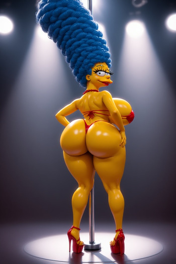 Marge Simpson On A Pole cover