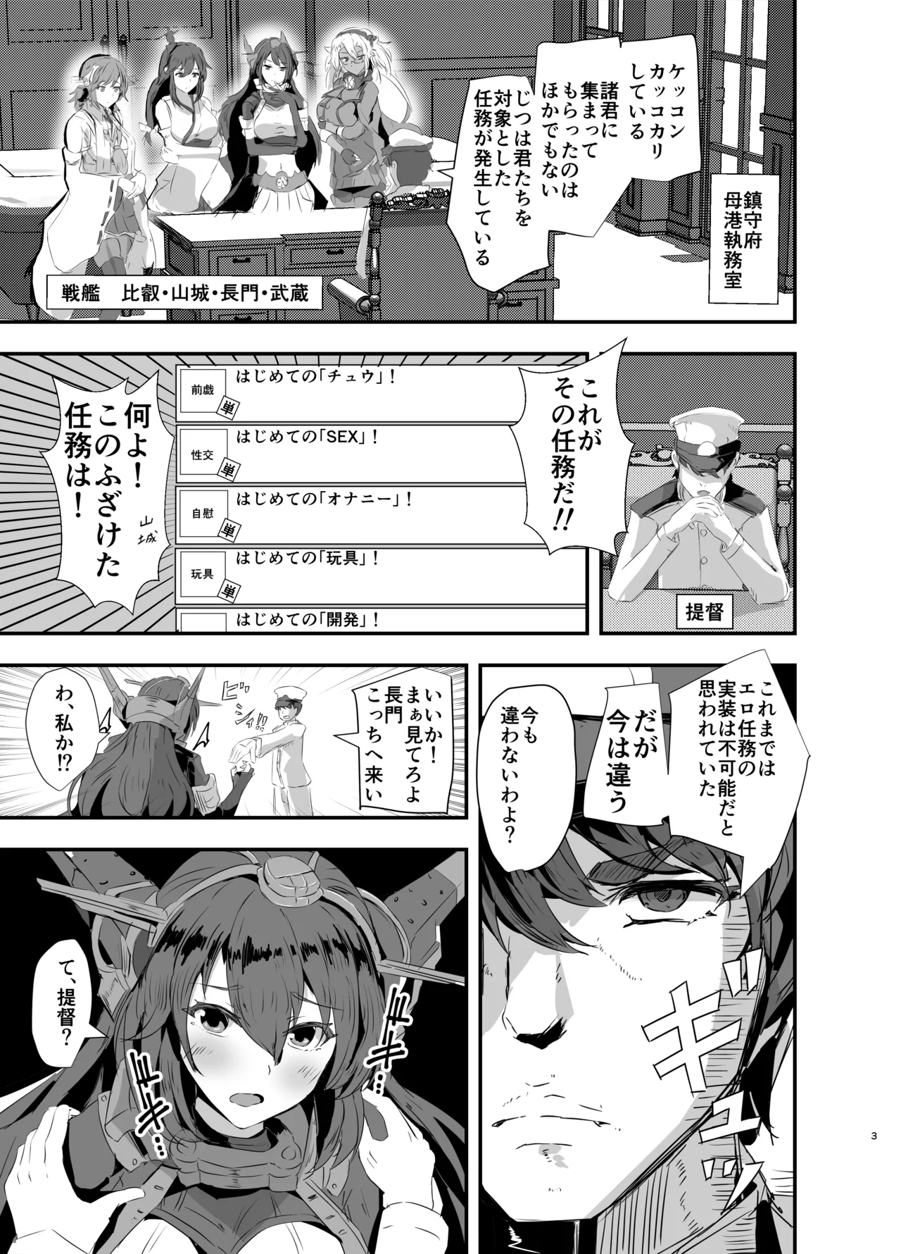Kantai Shireibu yori Nyuuden! Inyoku Ninmu o Suikou seyo!! page 2 full