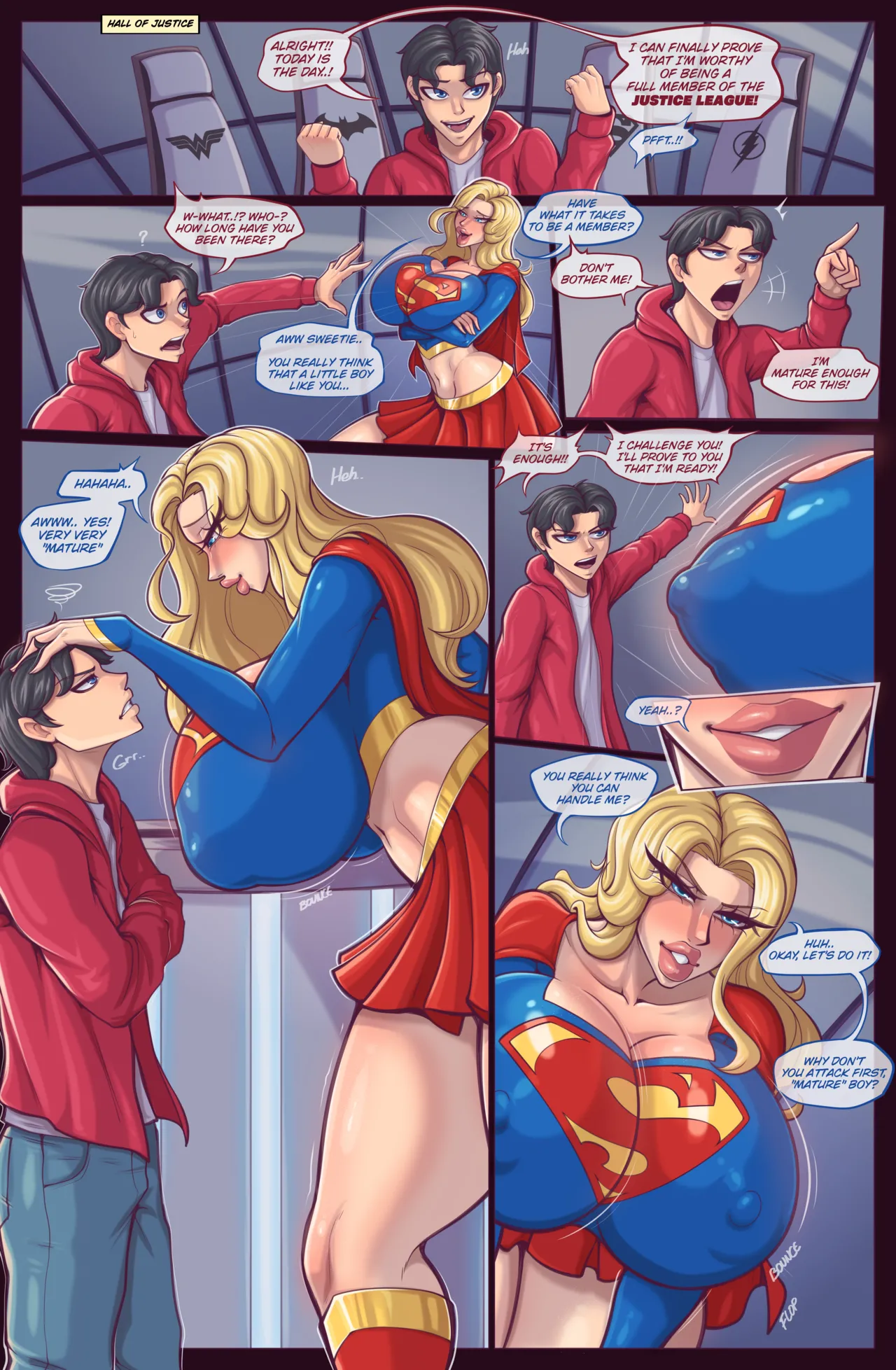 Supergirl x Shazam page 1 full