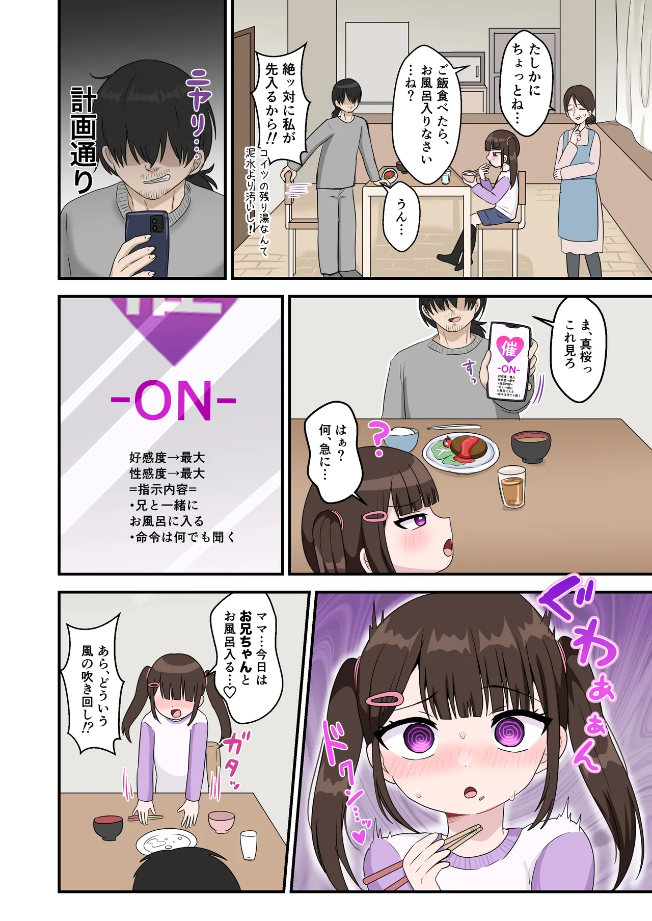 Ani o mainichi baka ni suru imōto o saimin apuri de seibai suru hanashi. page 4 full