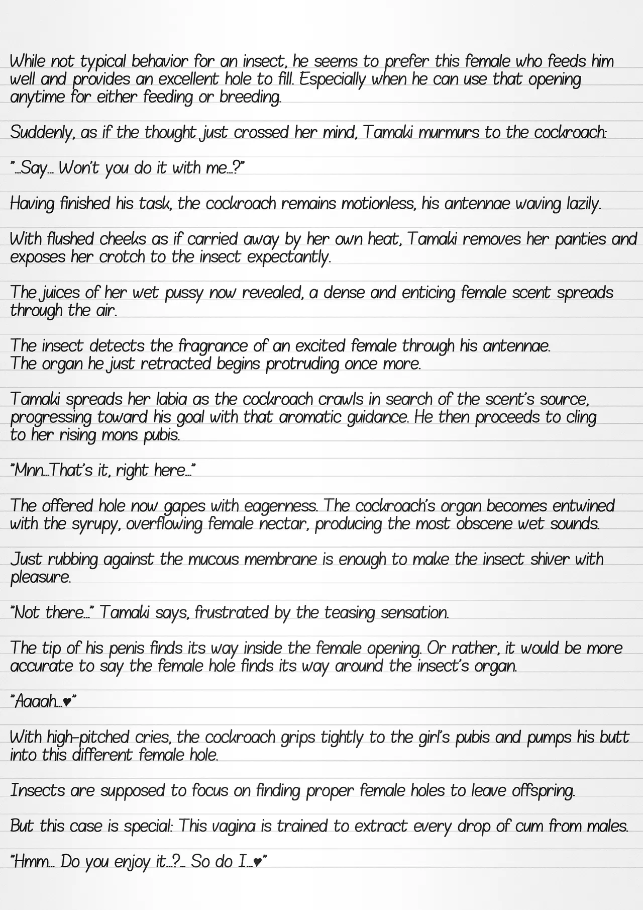 Misuke's Short Stories #32 - Tamaki &amp; A Cockroach Swarm page 10 full