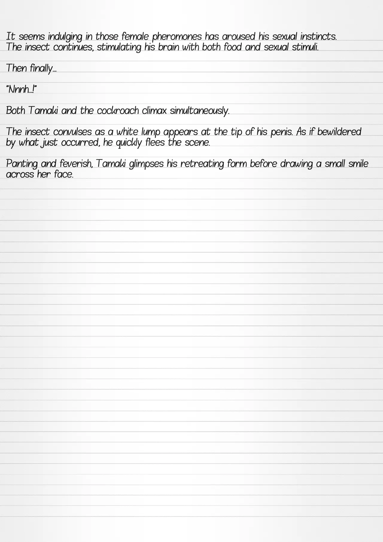 Misuke's Short Stories #32 - Tamaki &amp; A Cockroach Swarm page 4 full