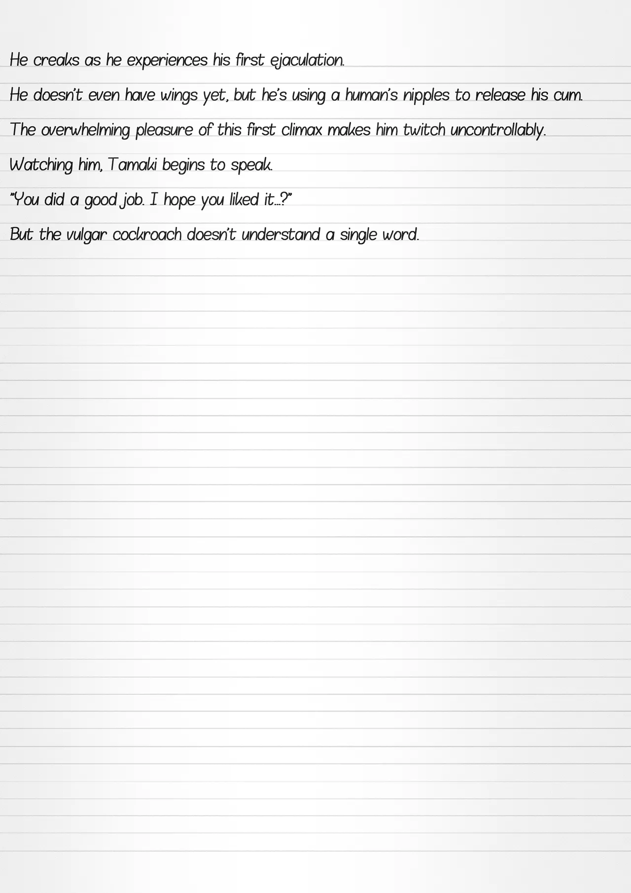 Misuke's Short Stories #32 - Tamaki &amp; A Cockroach Swarm page 7 full