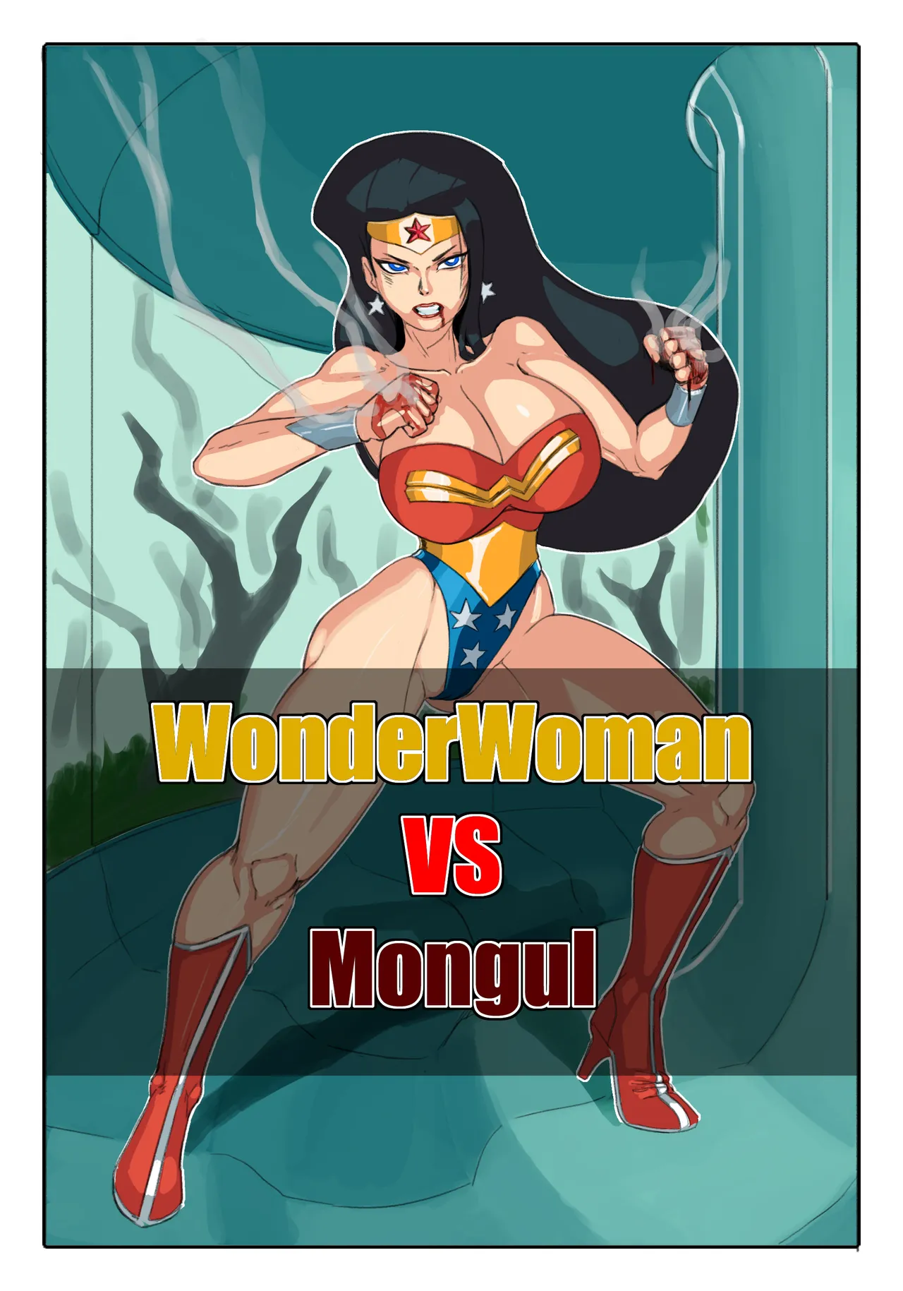 WonderWoman VS Mongul page 1 full