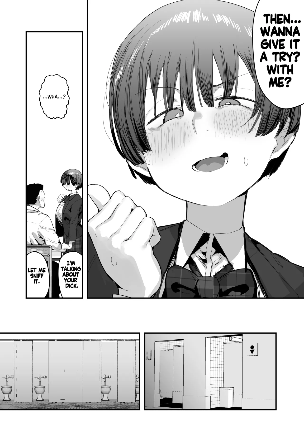 Bokutachi, Seiheki Friend. ~Onna Tomodachi no Aidokusho wa Ore no Daisuki na 'Chin Kagi Ero Manga' deshita~ Zenpen | My best friend was into the "cock-sniffing doujin" that I love! And now we're pervy sex friends! Part 1 page 8 full