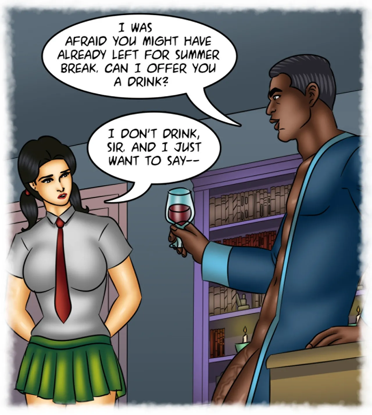 Savita Bhabhi Episode 137 Back To College page 8 full
