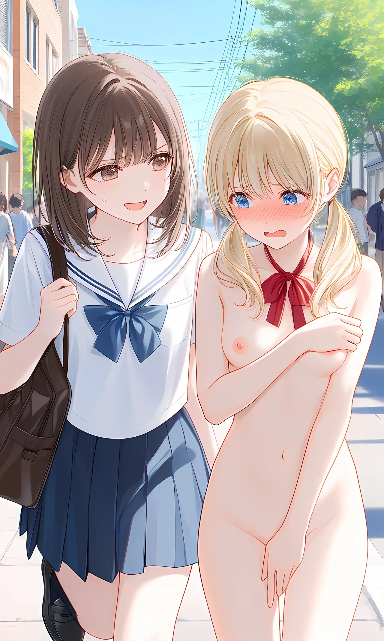 Zenra Toukou | Going to school naked is mandatory for some students page 1 full