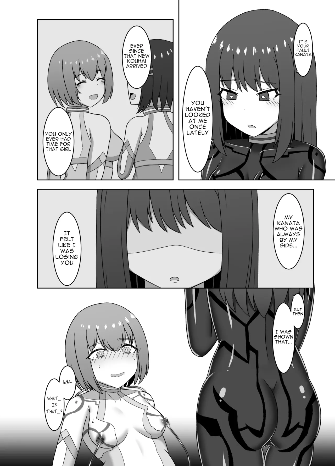 Etsuraku no Rasen -Karada ni Kizamikomareru Inraku Kairo ni Tokasarete Sentouinka suru made- page 8 full