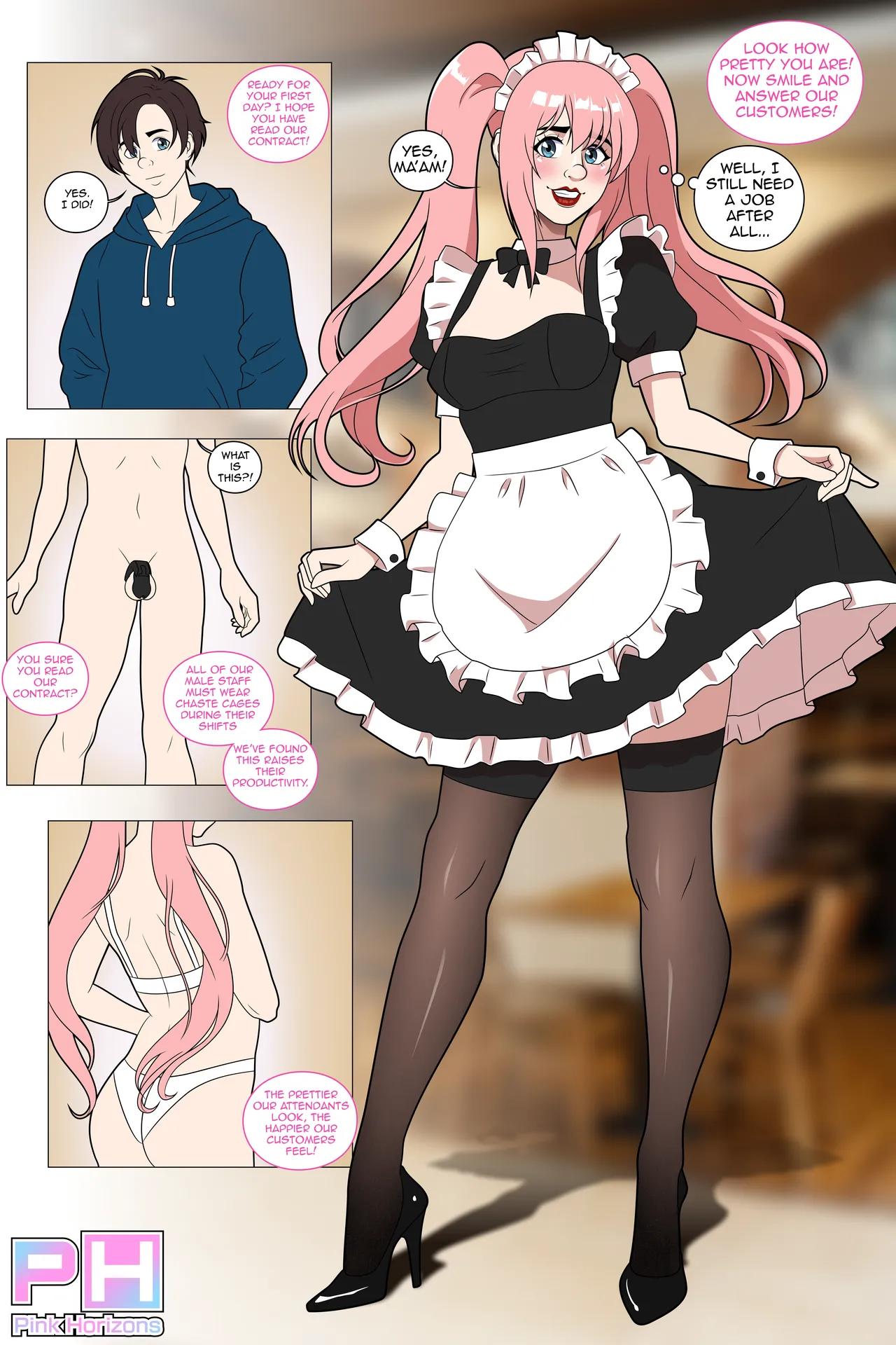 Pink Horizon Comic Panels 1 page 5 full