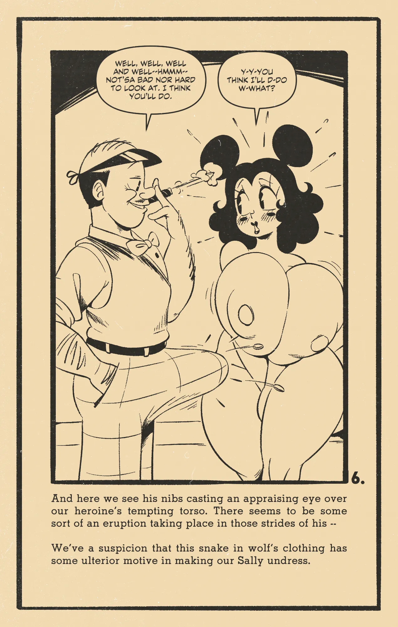 Sally McBoing in "Flesh" page 6 full