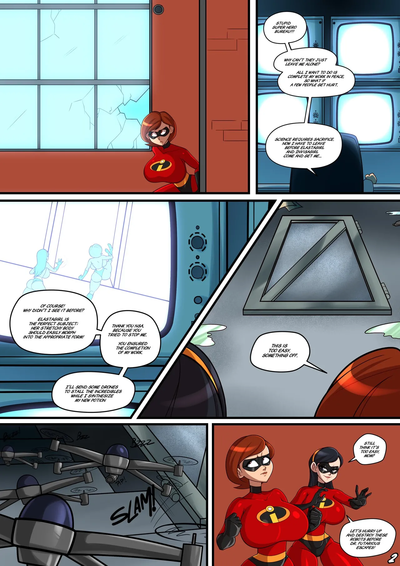 Incestibles: Helen's Stretchy Situation page 3 full