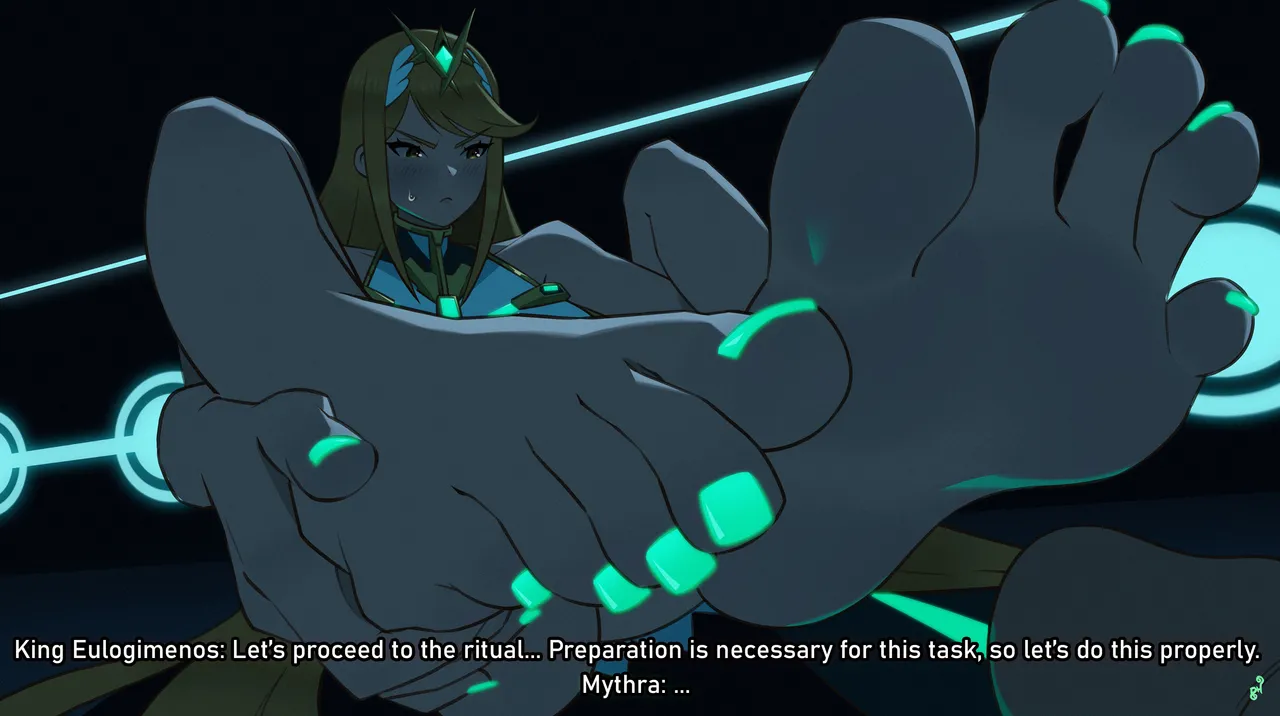【mohoshadream】Xenoblade 2 Mythra's footjob page 5 full