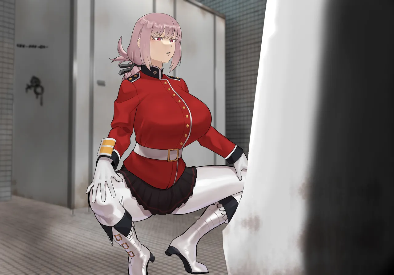 ナイチンゲール：任務中に公衆トイレふたなりオナニー page 8 full