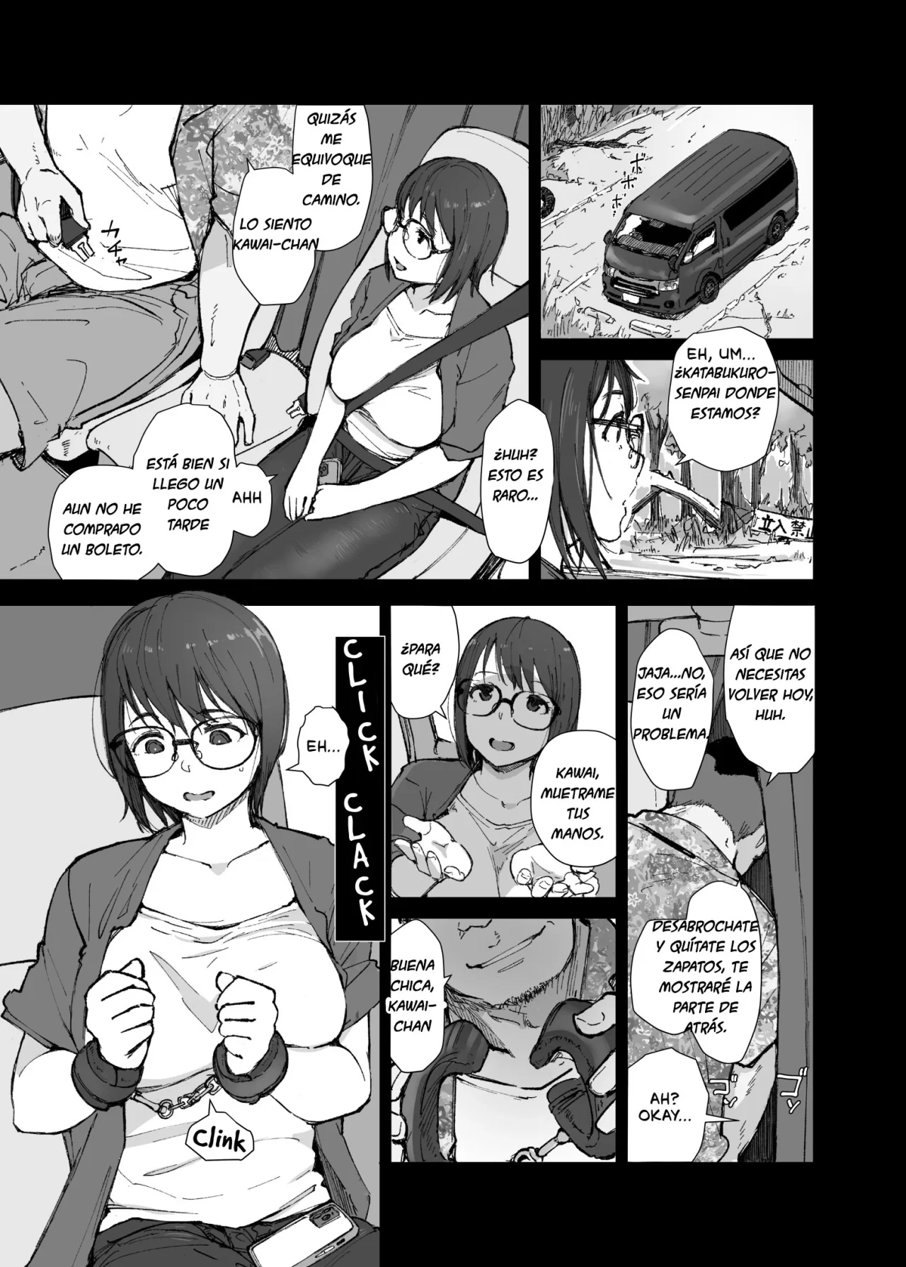 Senpai no Dekai Kuruma ga Boku no Kanojo o Nosete Hageshiku Yureru｜El Gran Auto de Senpai se Sacude Violentamente con Mi Novia Abordo page 10 full