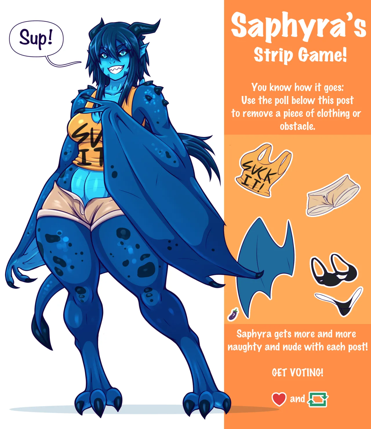 Saphyra’s Strip Game page 1 full