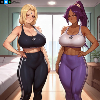 Tsunade x Yoruichi cover