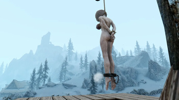 tarot13 pixiv skyrim bondage hanging cover