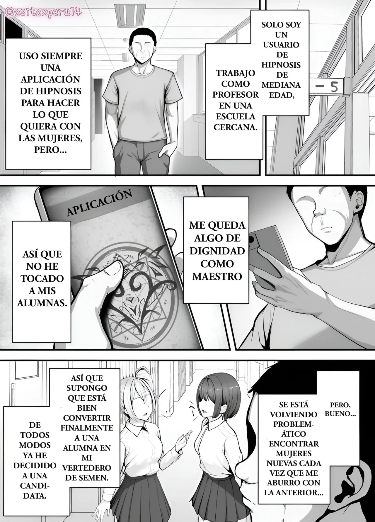Saimin Kyoushi ga Seito o Onaho ni Suru Hanashi｜La Historia de un Profesor que Usa Hipnosis para Convertir a su Alumna en un Onahole page 2 full