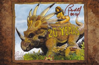 Cavewoman 2014 Convention Book - 20 Years of Beauty &amp; Beasts cover