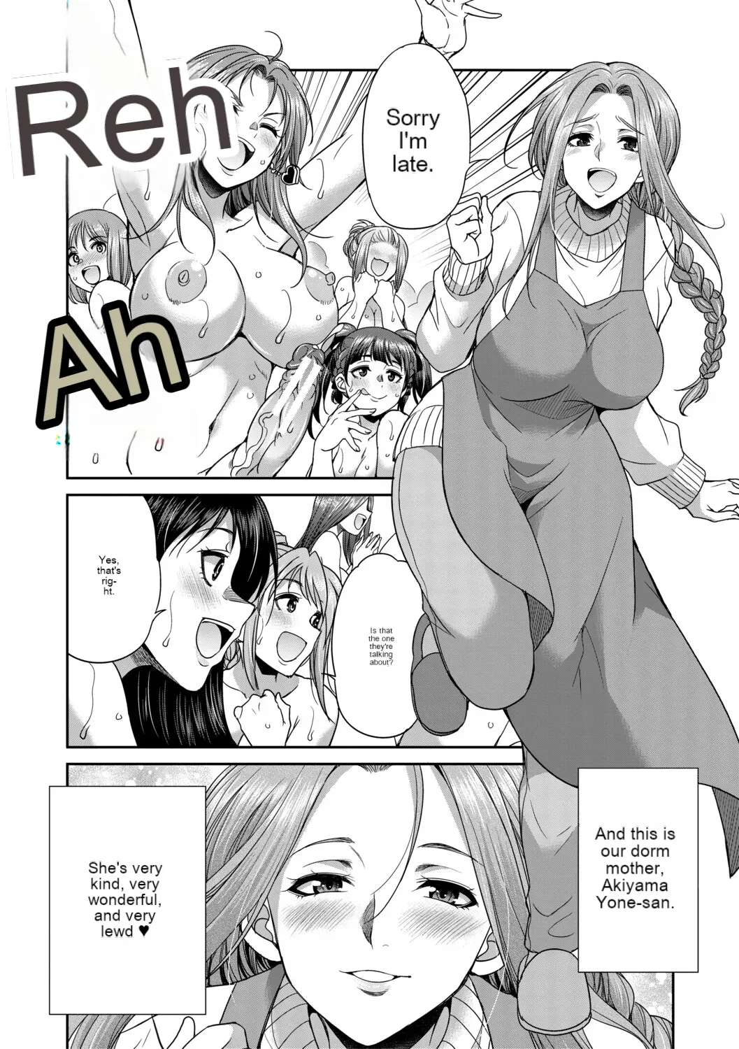 Futanari schoolgirl and her dorm mother...♡ Ch3 page 4 full