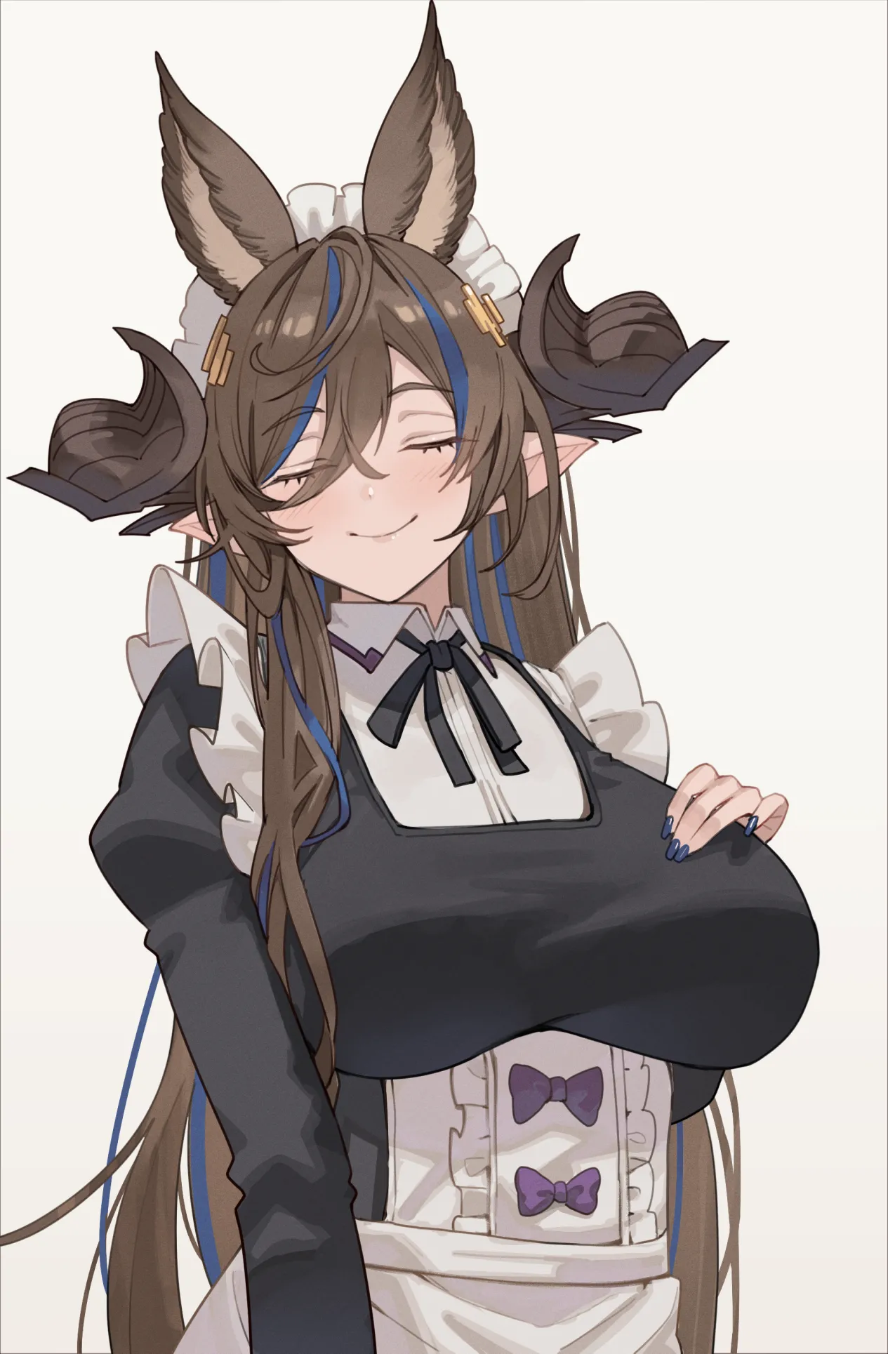 ミルクが溢れちゃうメイドさん page 1 full