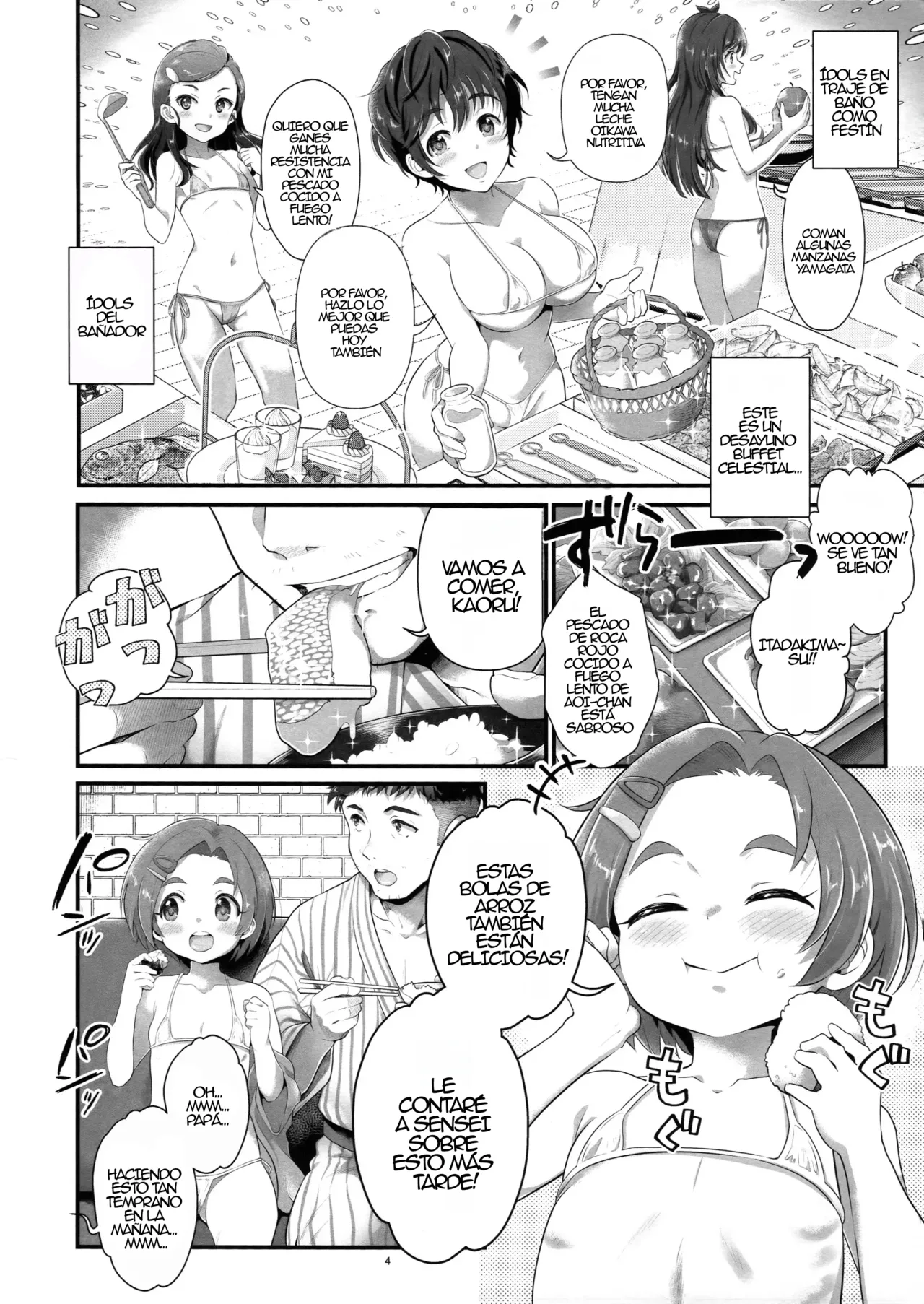 THE chiDOLM@STER Cinderella Little Girls ~Minna de Micro Bikini Choushoku Viking~｜THE chiDOLM@STER Pequeñas Cenicientas ~Pequeñas Cenicientas en Micro Bikini Desayunando en un Buffet~ page 3 full