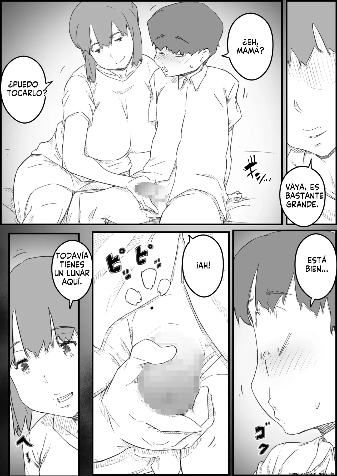 Hajimete wa, Kaa-san de... Haha to Musuko no Manatsu no Himegoto｜Un secreto de verano page 9 full