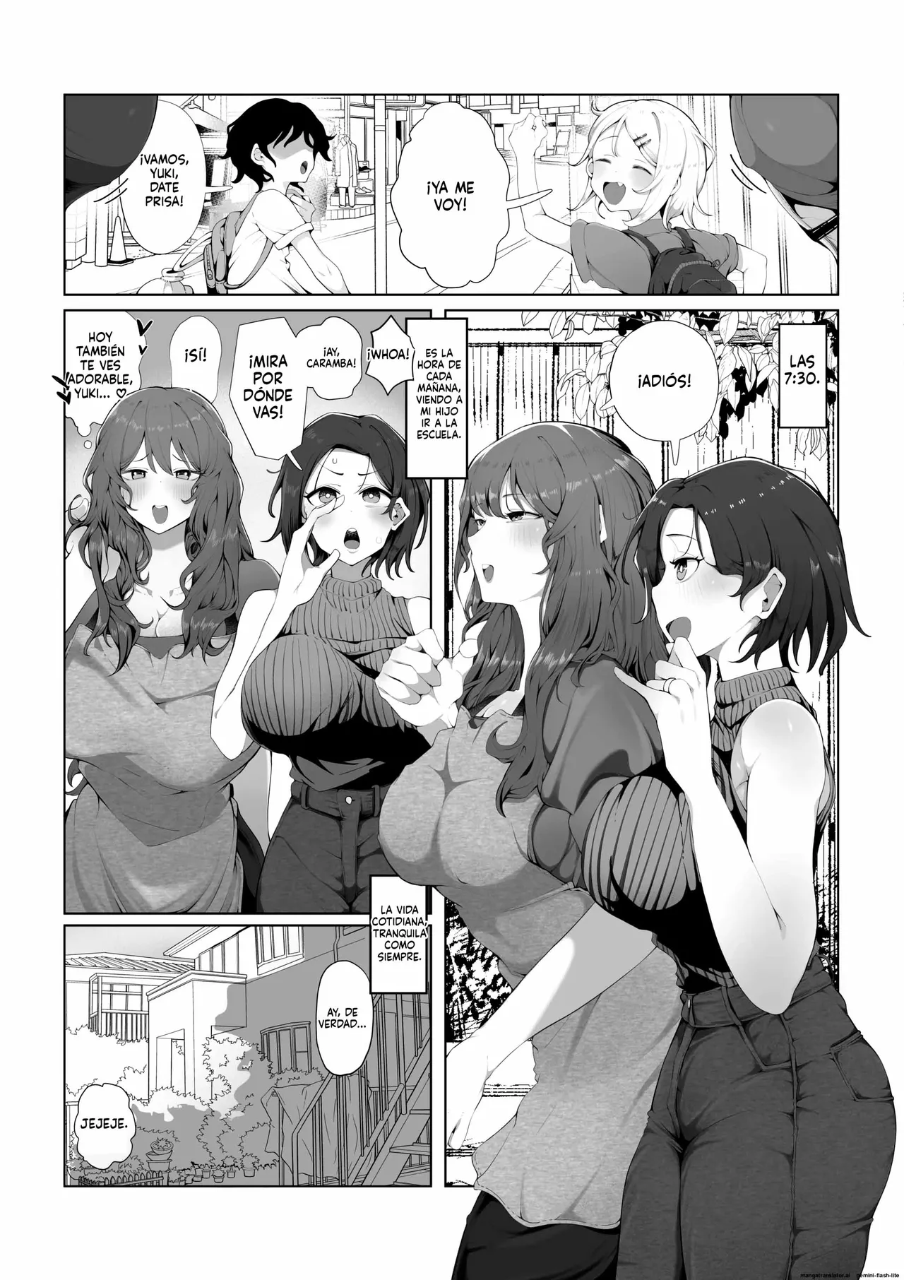 Naisho no Mama Koukan｜Intercambio secreto de mamás page 2 full
