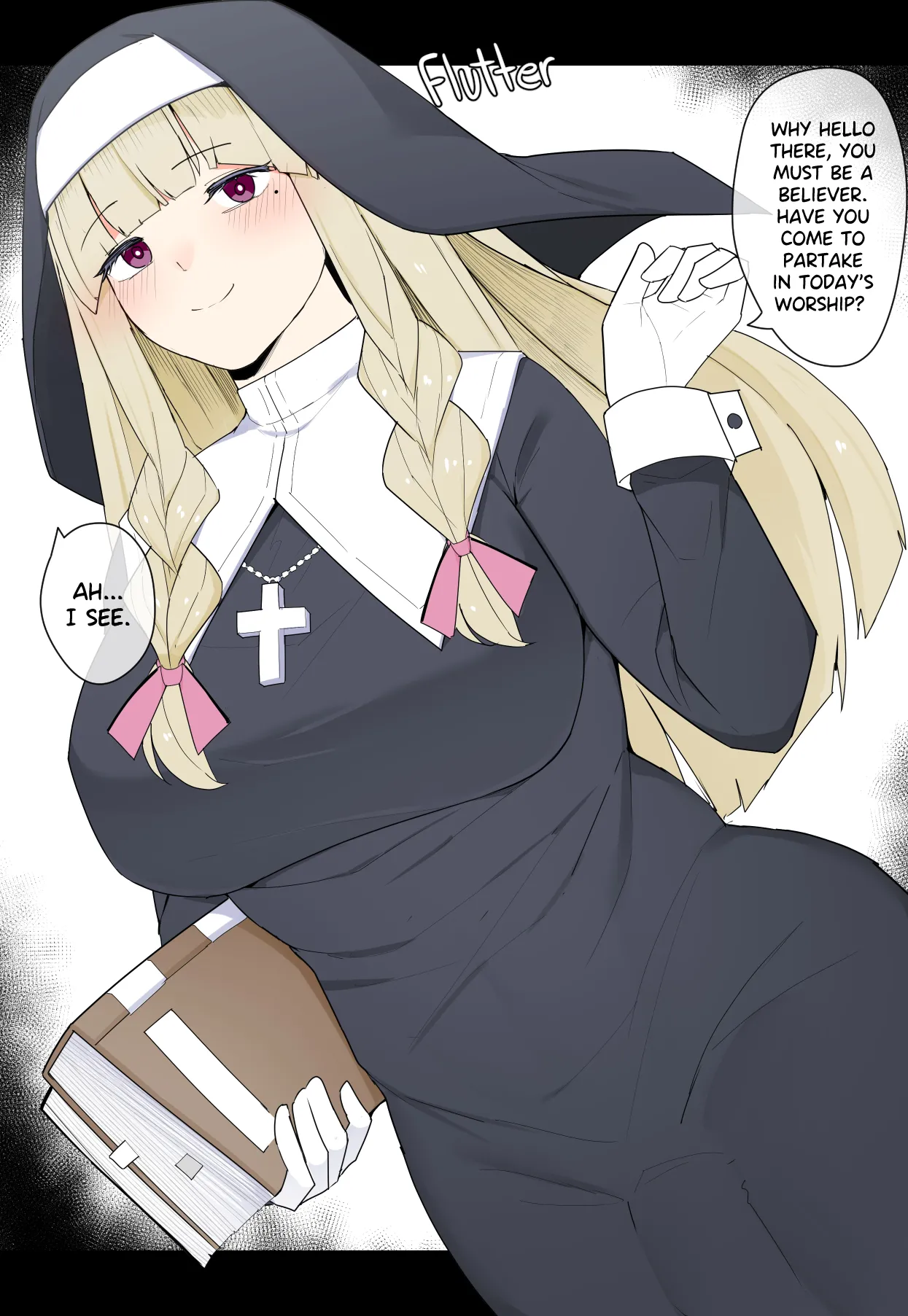 Baptized by a Futanari Nun page 1 full