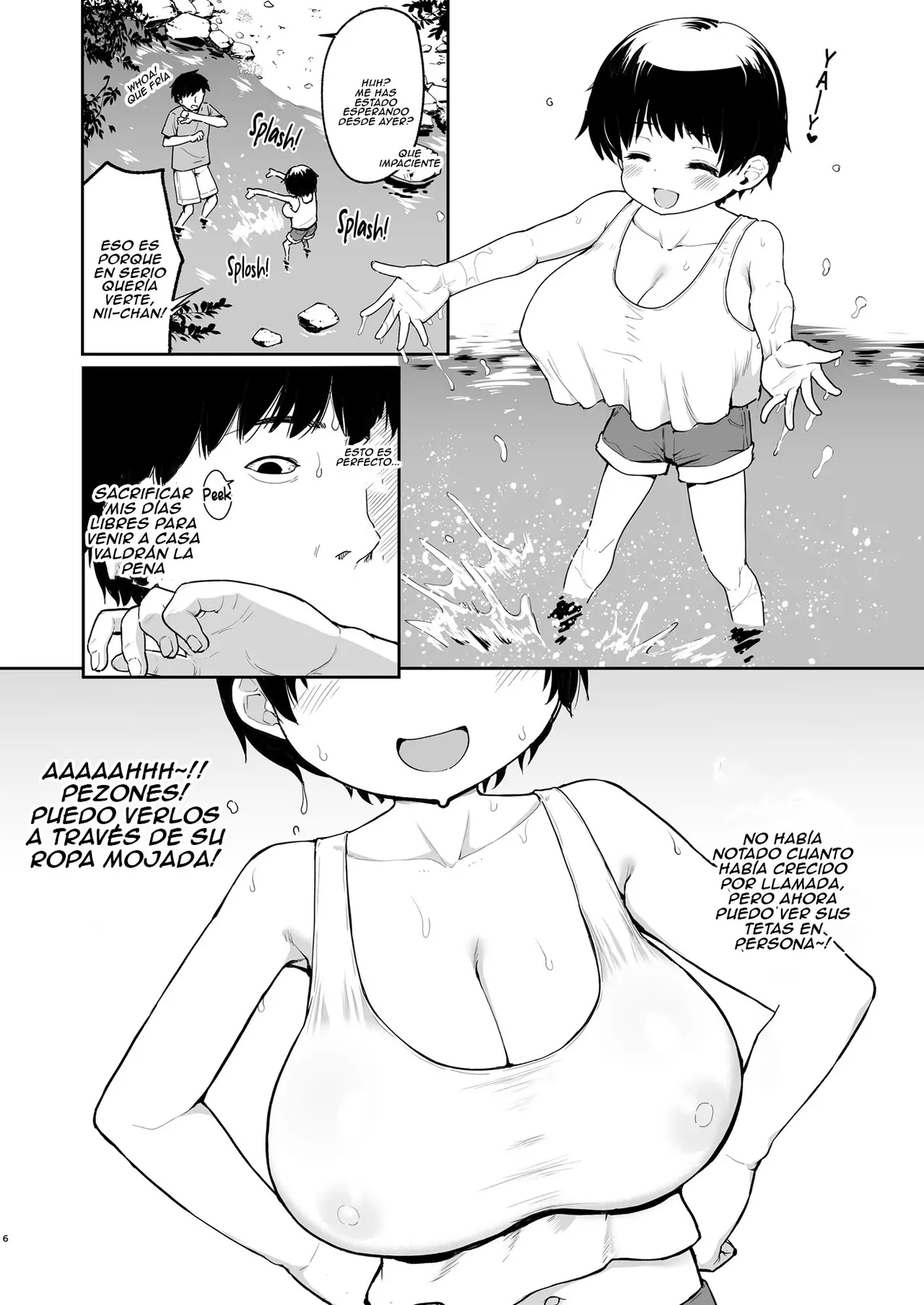 Ore no Iu Koto o Nandemo Shinjite Kureru Oppai ga Ooki na Ikumi-chan Zenpen｜La Tetona Ikumi-chan se Cree Todo lo que le Digo Parte 1 page 5 full