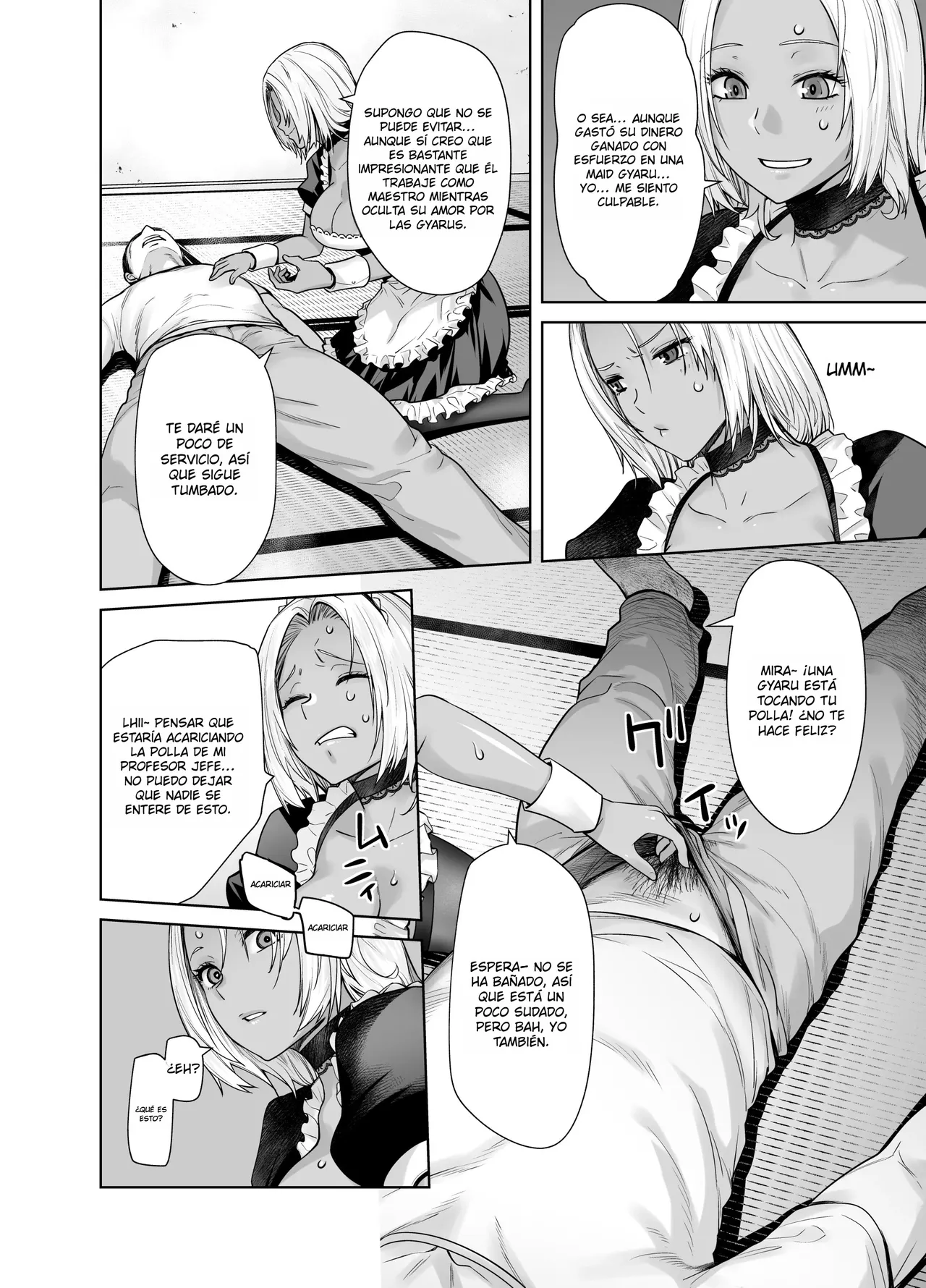 Tannin no Meido ni Nacchatta KURO GAL｜La GYARU MORENA que se Convirtió en la Maid del Profesor page 10 full