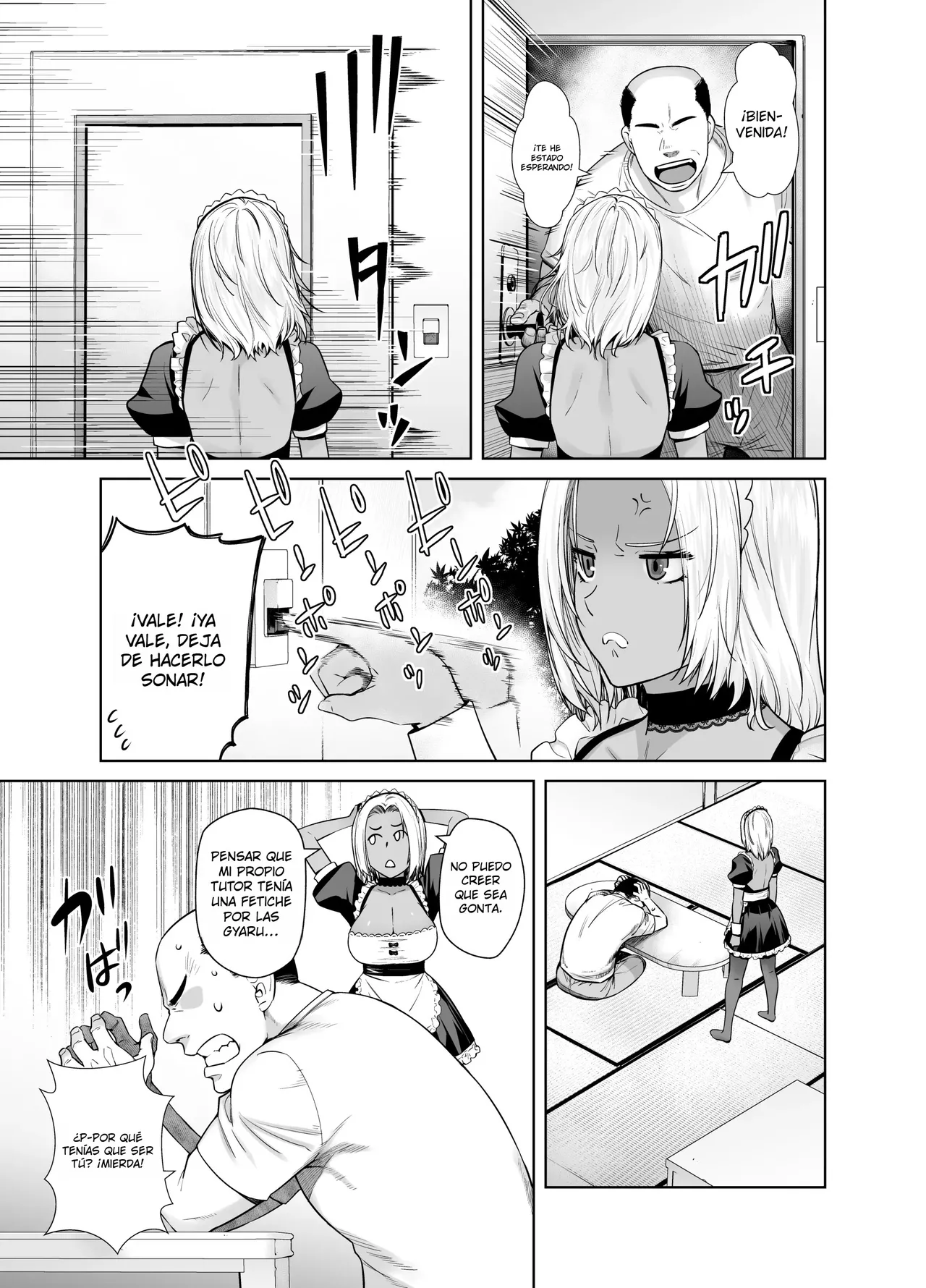 Tannin no Meido ni Nacchatta KURO GAL｜La GYARU MORENA que se Convirtió en la Maid del Profesor page 7 full