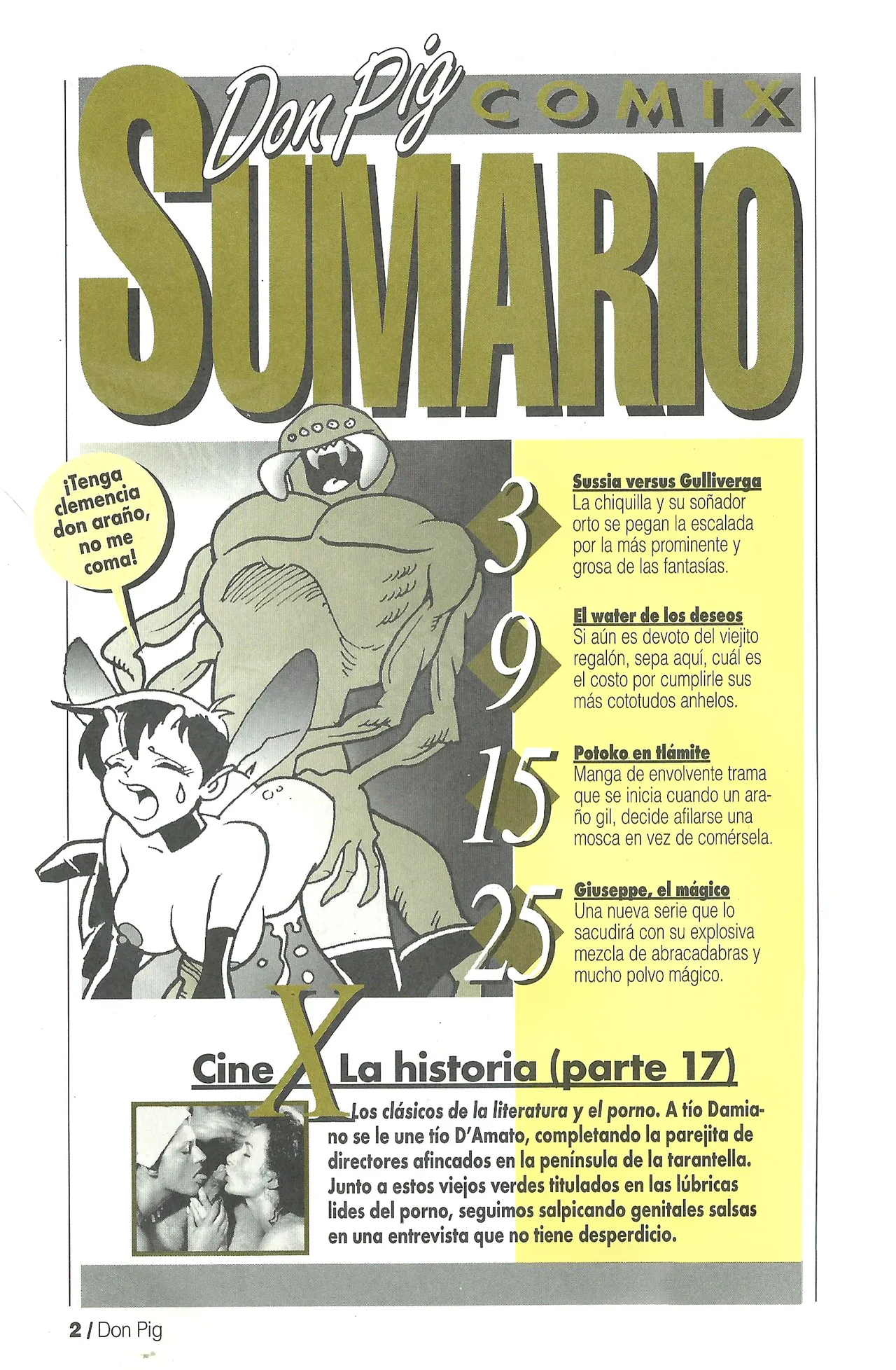 DON PIG COMIX  - 19 suplemento de la Revista 100% page 2 full