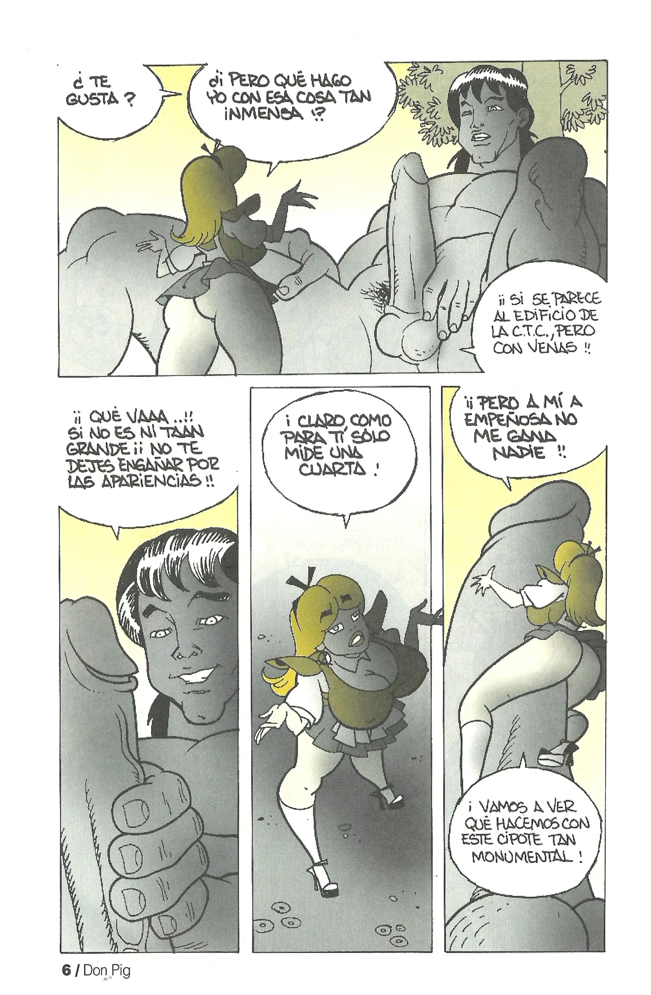 DON PIG COMIX  - 19 suplemento de la Revista 100% page 6 full