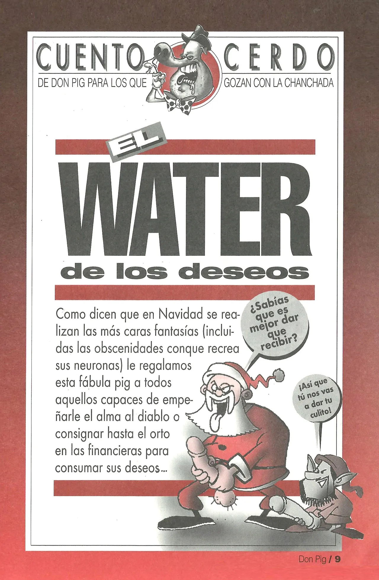 DON PIG COMIX  - 19 suplemento de la Revista 100% page 9 full