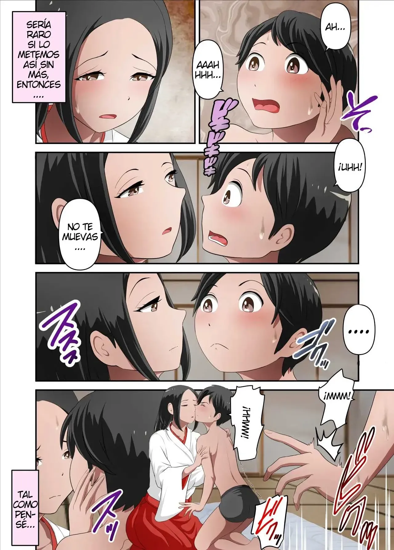 jinjya no atotugi ga inai kara miko no kaasan wo boku ga haramaseru Sono Ichi｜No Hay Heredera para el Santuario, Así que Embaracé a Mi Madre, La Sacerdotisa page 3 full