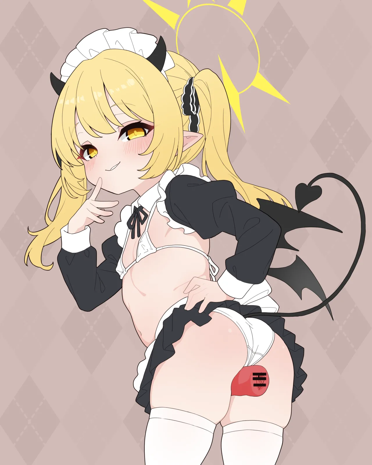 メイドビキニイブキに馬鹿にされるイラスト 全4枚 page 3 full