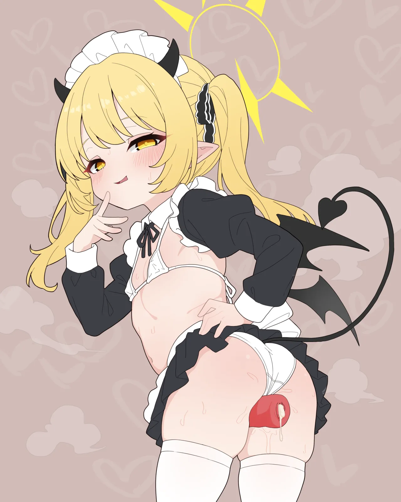 メイドビキニイブキに馬鹿にされるイラスト 全4枚 page 4 full