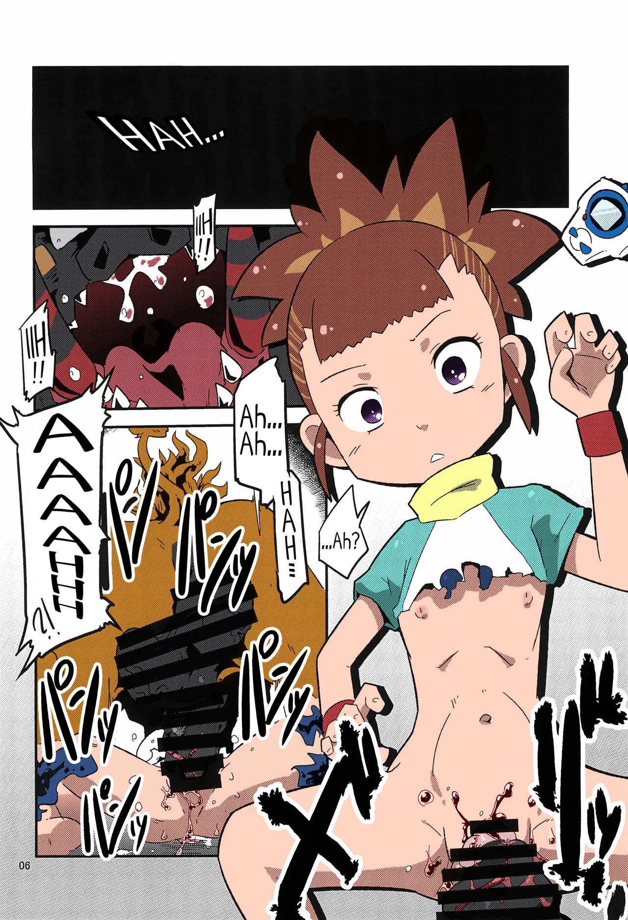 Digimon nanka kirai -Odio a los Digimon- Spanish Colored page 10 full