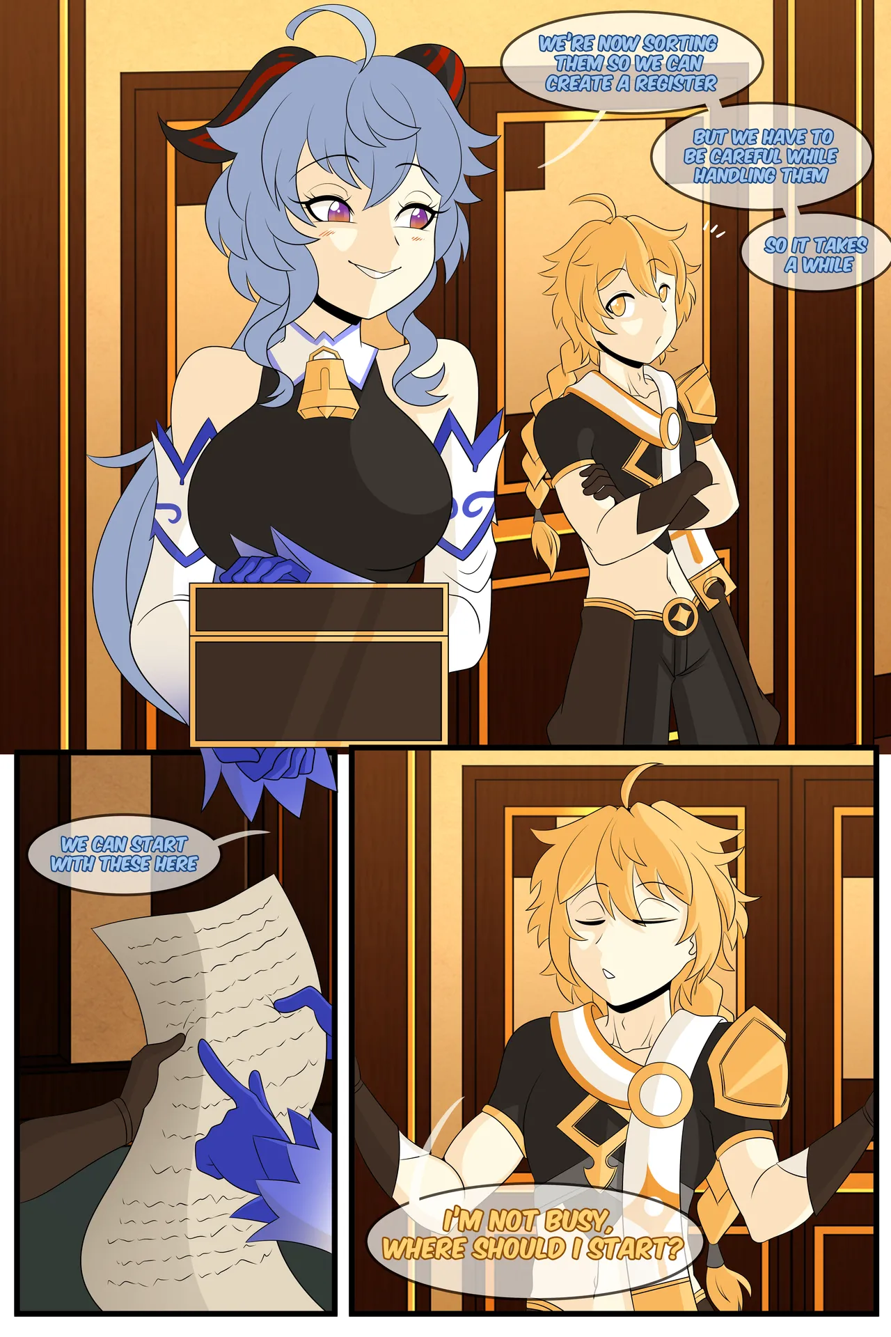 Trading visions with Ganyu! page 6 full