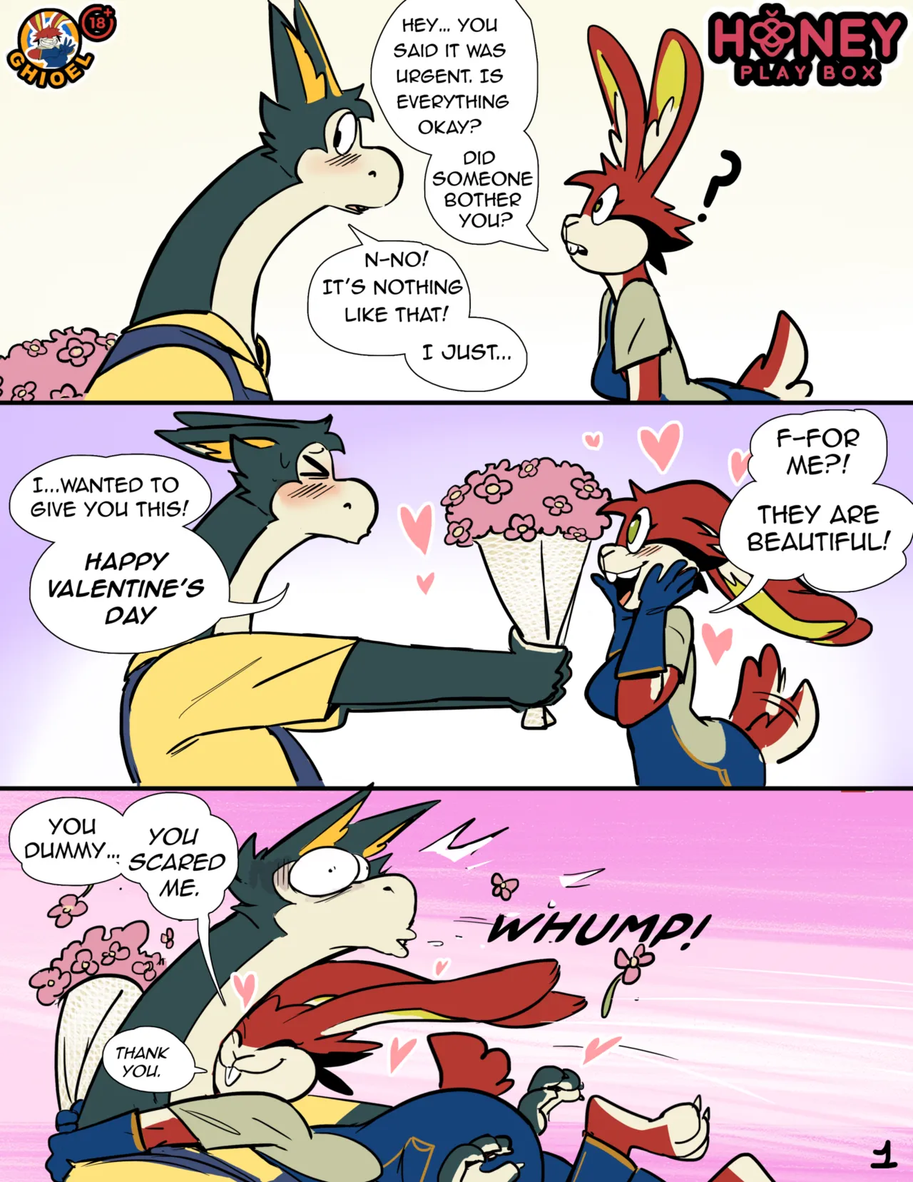 AMANDA X CANOS Valentine’s Special page 1 full