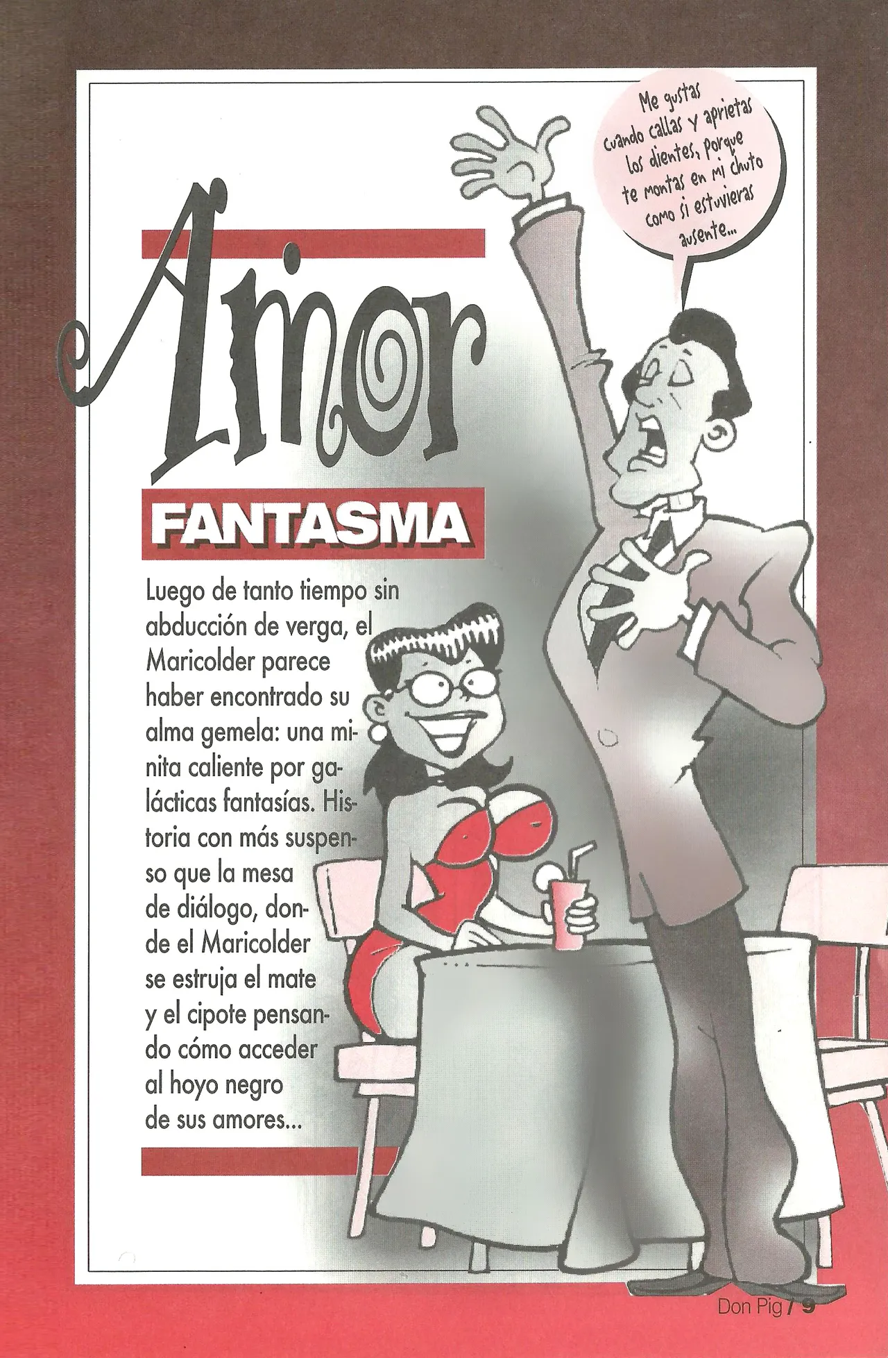 DON PIG COMIX  - 29 suplemento de la Revista 100% page 9 full