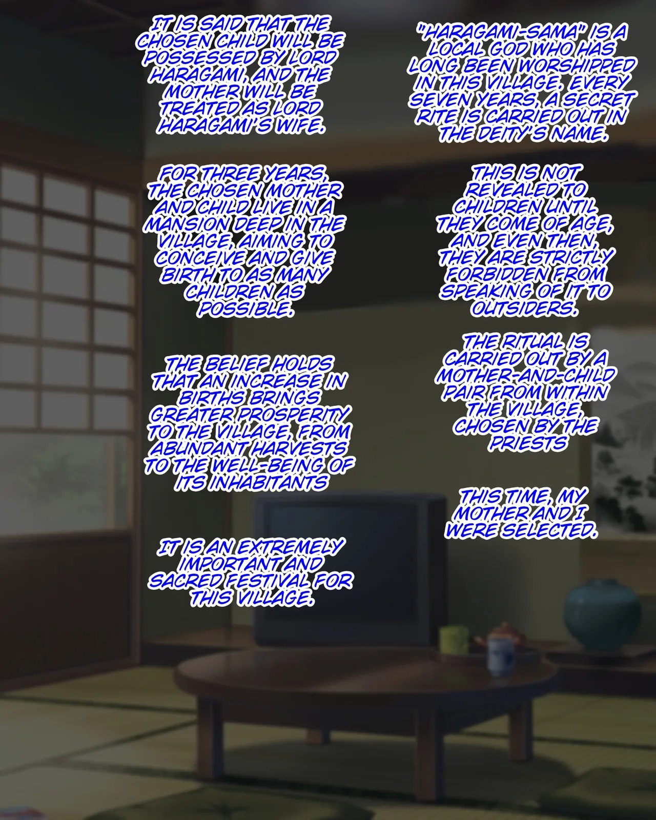 I ended up having constant breeding sex with my busty, virtous mother due to the village's customs. page 5 full