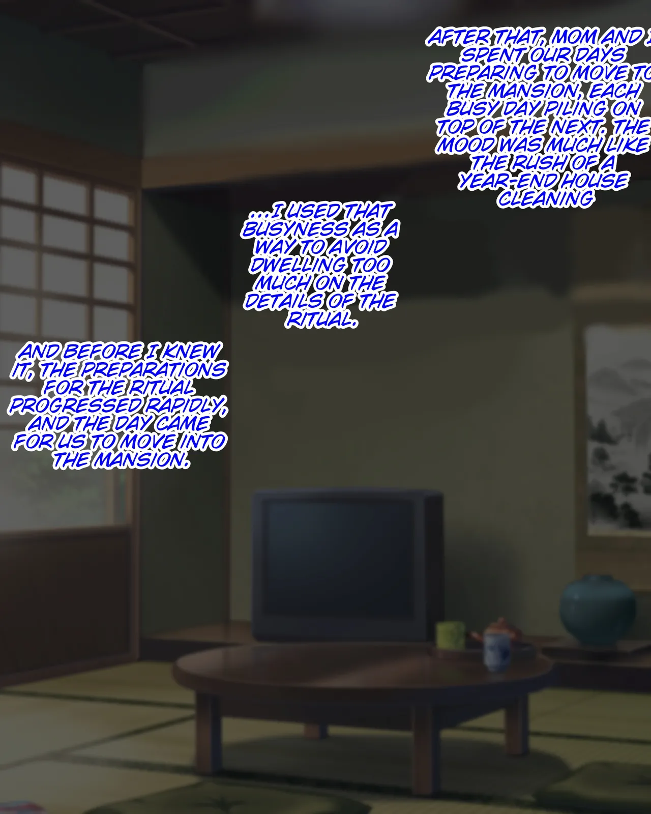 I ended up having constant breeding sex with my busty, virtous mother due to the village's customs. page 8 full